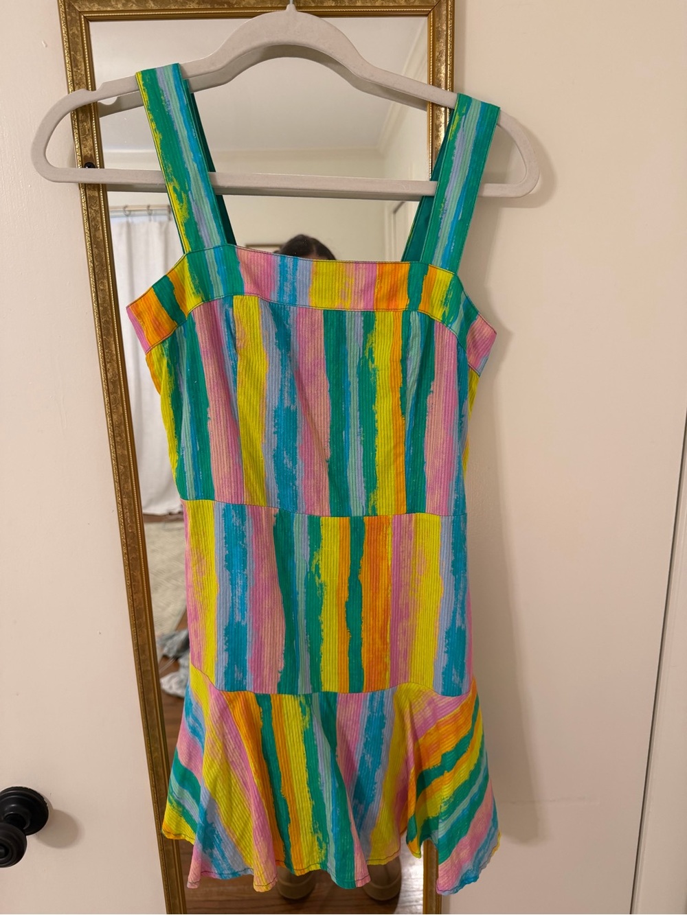 Sincerely Jules Multicolor Striped Sundress in Bright Pastels